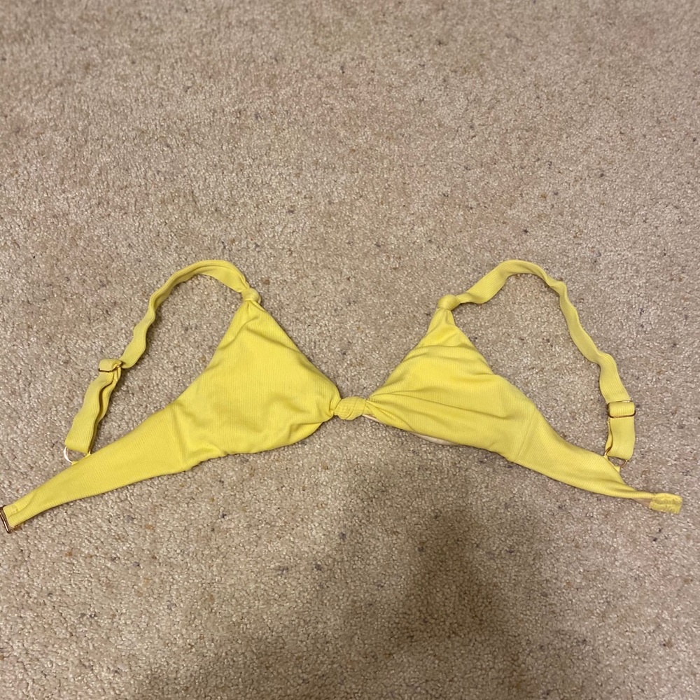 yellow bathing suit top from PacSun